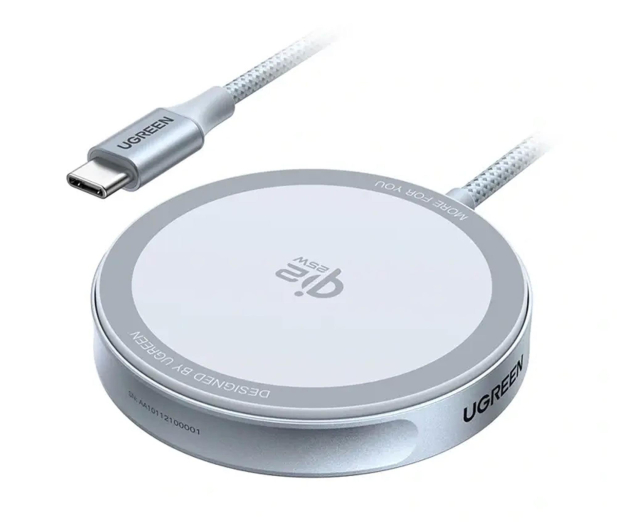UGREEN Ładowarka indukcyjna MagFlow W753Qi2 25WUSB-C1.5m szara 6941876259595 - 1416996 - zdjęcie 3